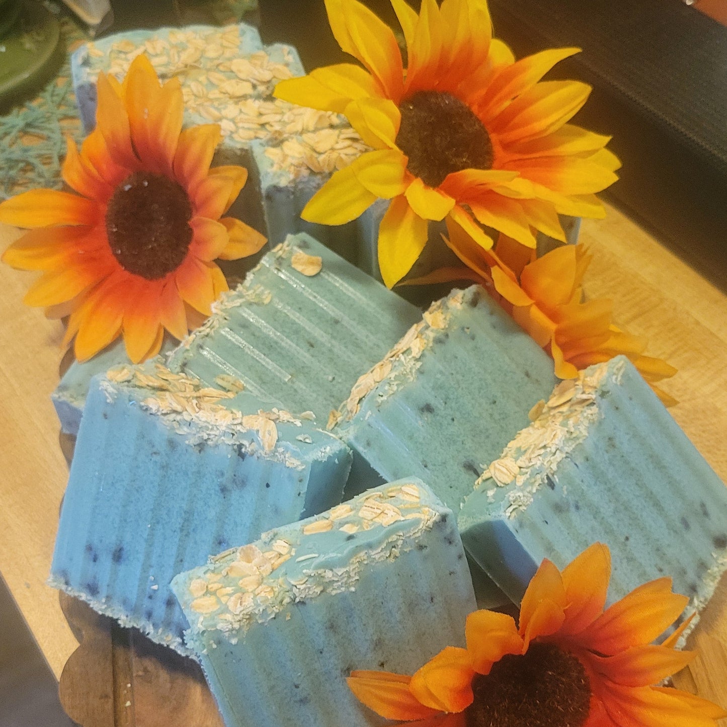 Blueberry vanilla oat bars